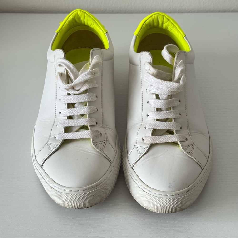 Givenchy White and Neon Green Sneakers, Size 39,5, Authentic - Picture 2 of 10